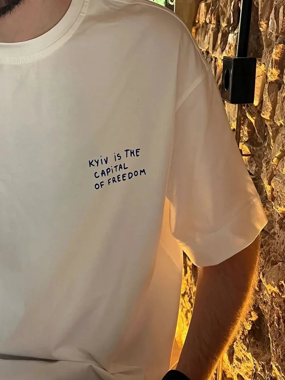 Summer Simple Fashion Printing TShirt With Kyiv is The CAPiTAL of Freedom Men Women Boutique Cotton ShortSleeve Tee 250513