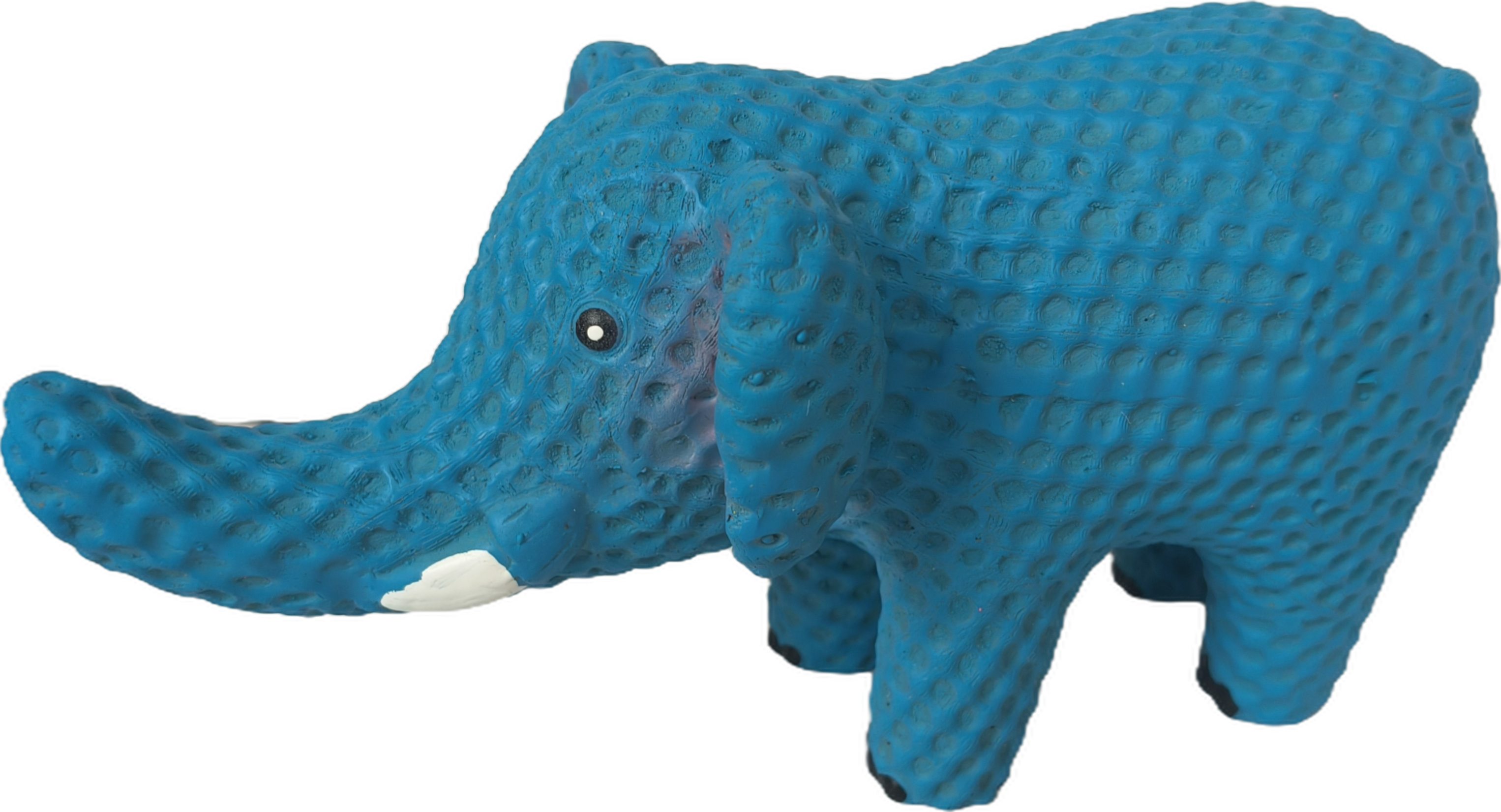 Latex Interactive Squeaky Dog Toy Natural Elephant & Rihnoceros Shaped Soft Rubber Chewy Sound Puppy Pet Toy 1pc/Pack