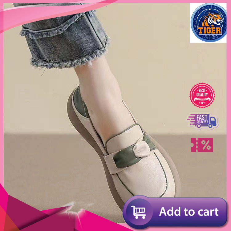 Ddmytiger Pregnant Casual Small Leather Women S Spring New Versatile Internet Famous Soft Sole One Foot Kick Bean Flat Shoes Single Outdoor Shoes