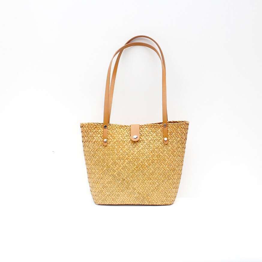 straw bag hand bag Versatile Vacation Style Handbag Insulated Shoulder Straws for Summer Outings