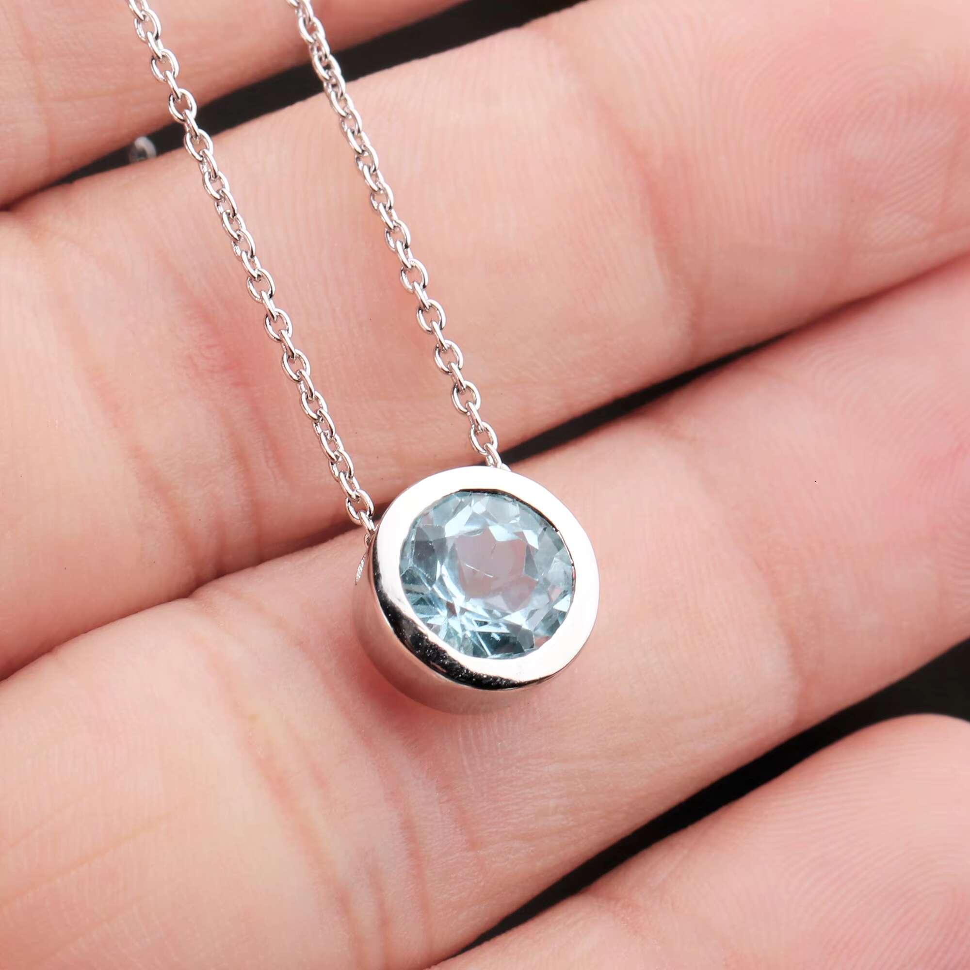Handmade pure sier light pendant for women's blue yellow jade jewelry necklace price