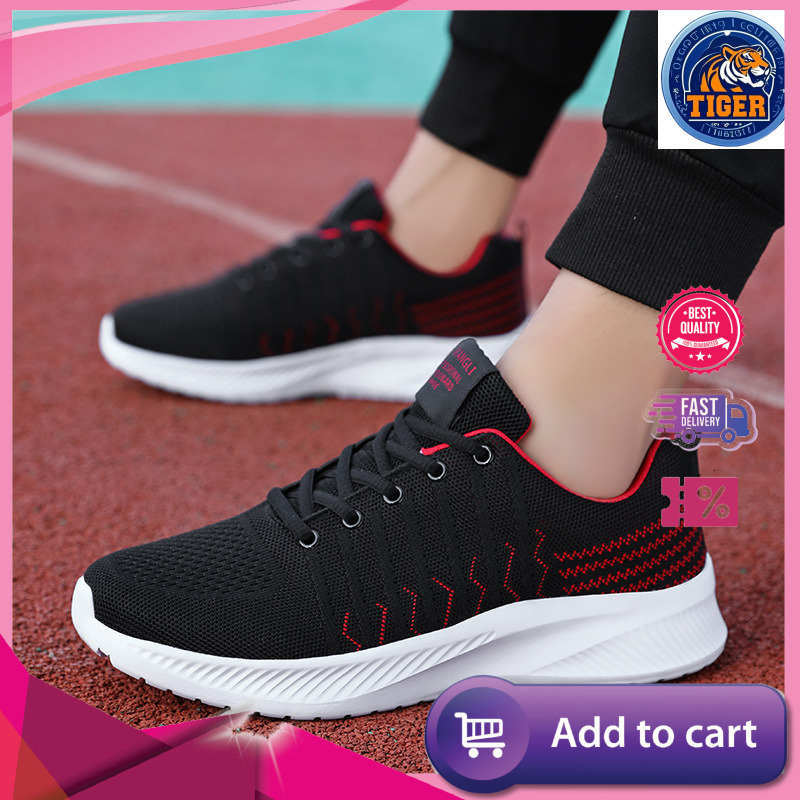 Ddmytiger Mesh Breathable Sports Soft Lightweight Running Men S Thick Sole Comfortable Casual Travel Shoes Outdoor Shoes