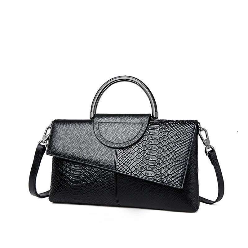 One Shoulder Bag PU Synthetic Leather Women S Shoulder Crossbody Bag Fashion Casual Dinner Wedding Alligator Pattern Flap Handbag And Purse KQ