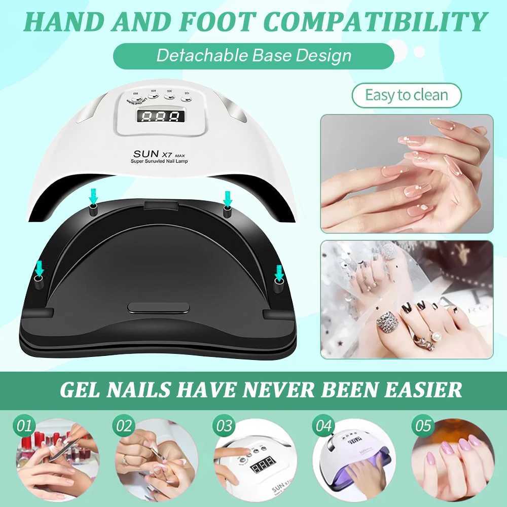 DianaBeauty UV LED Nail Lamp 80W Manicure Lamp for Curing All Nail Gel 57 LEDs Quick-drying Nail Dryer with4 Timers Nail Art W250513