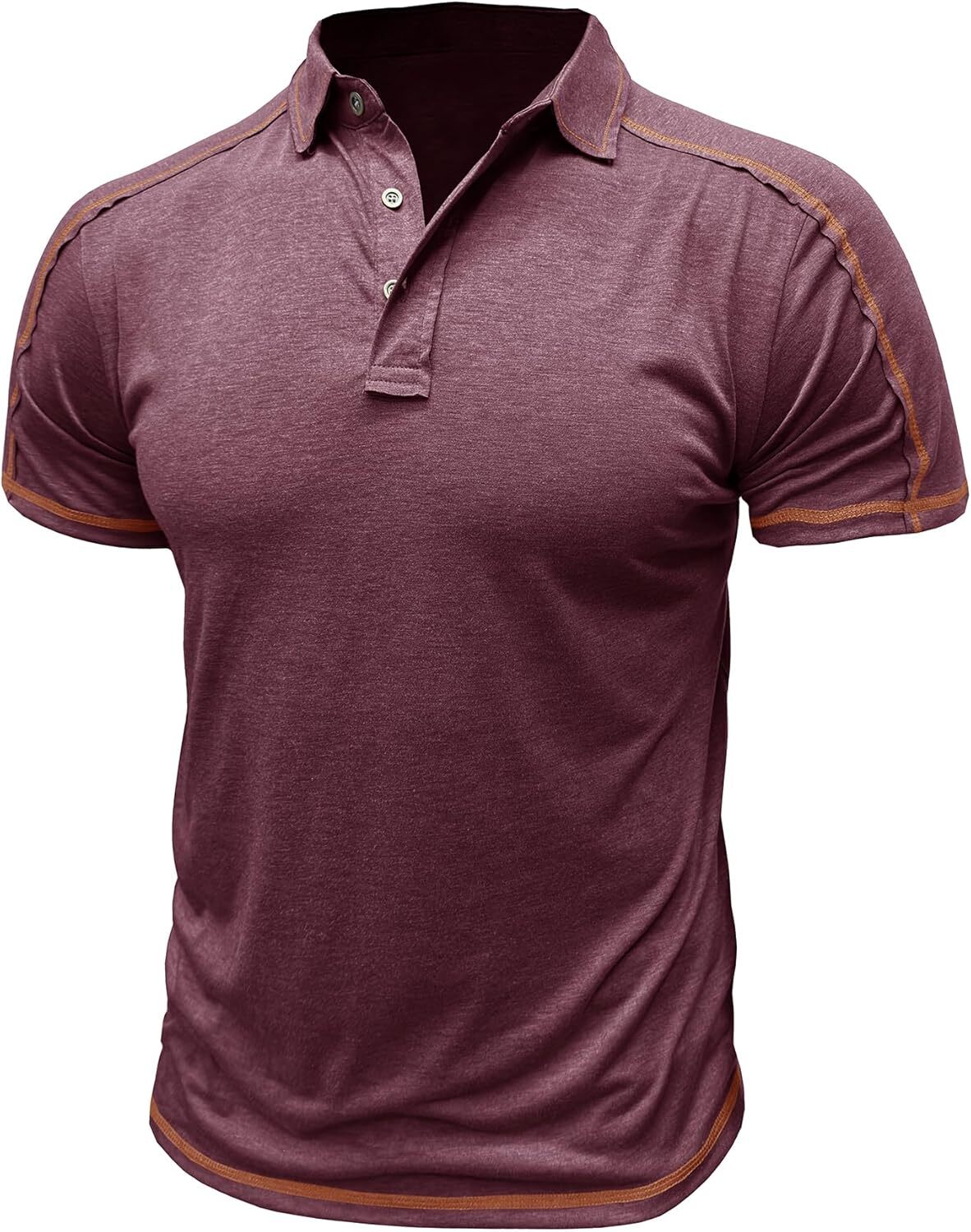 Mens Polo shirt Cotton Polo Shirts for Men, Short Sleeve Button Collar Shirt Solid Color Tees Slim Fit Golf Stylish Work Tops Casual tops summer cloth