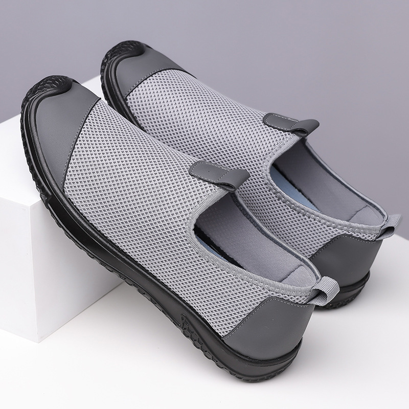 Summer New Men S Mesh Casual Shoes With Hollow Breathable Holes Sandals Casual Shoes And Legs Ddmysaturn