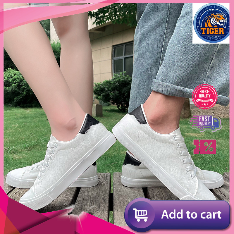 Ddmytiger Korean Version White Unisex Flat Teenage Student Couple Sports Four Seasons Campus Shoes Men S Outdoor Shoes