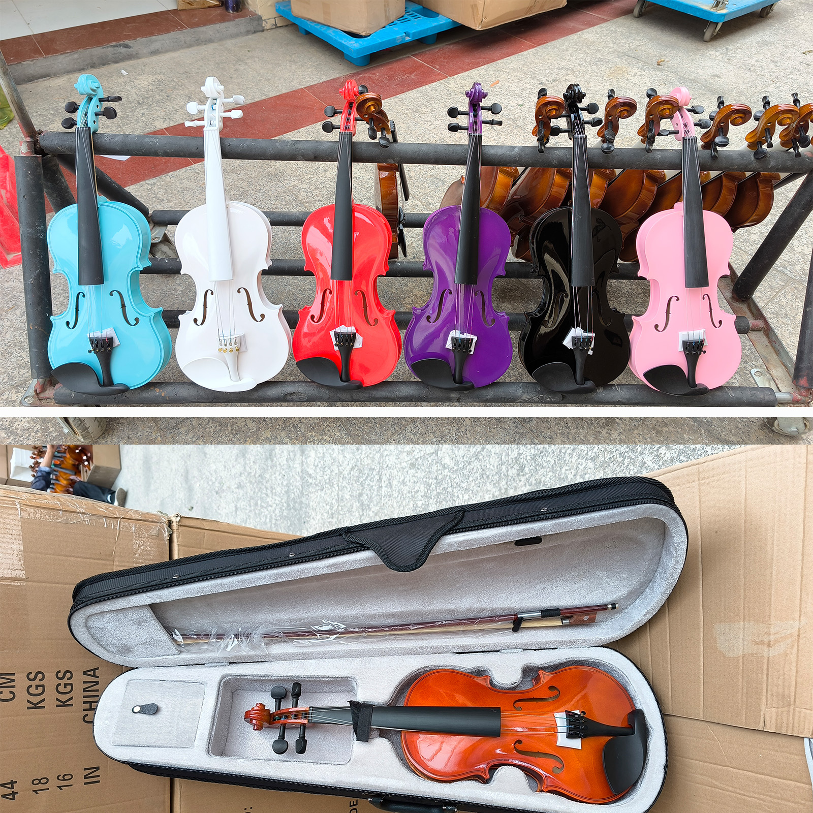 Creative Decorations: Colorful Multilayered Violin for Play and Learning