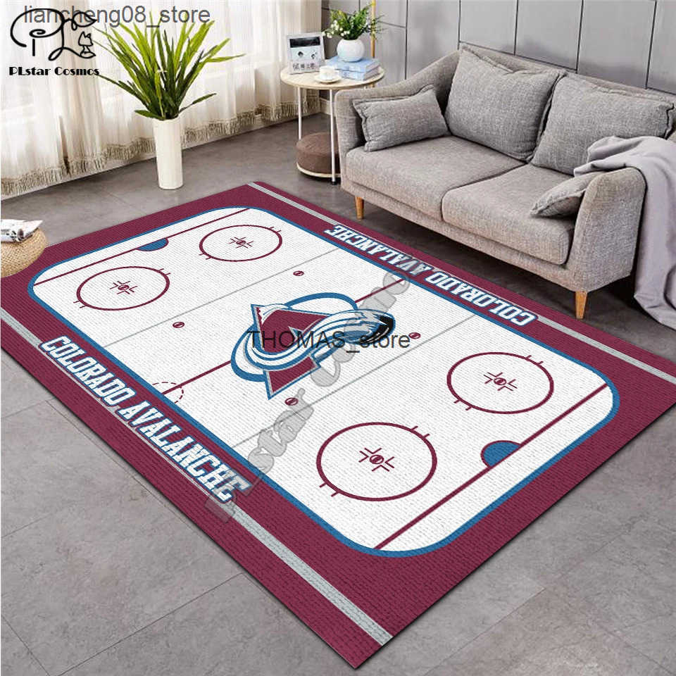 Carpets ice hockey carpet Anti-Skid Area Floor Mat 3D Rug Non-slip Mat Dining Room Living Room Soft Bedroom Mat Carpet style-03 L240910 Q250513