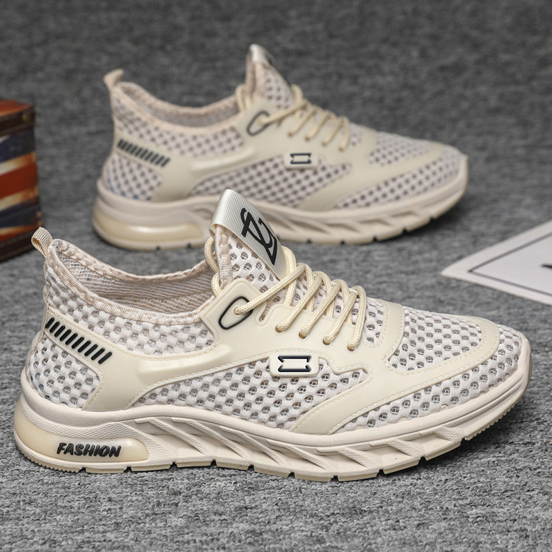 Trendy Men S New Hollowed Out Casual Running Casual Shoes Lace Up Mesh Sports Shoes Lightweight And Comfortable Ddmysaturn