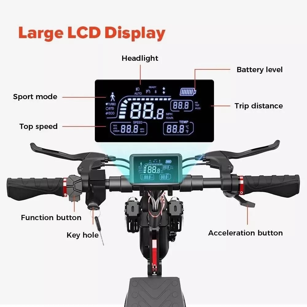 10 inch iScooter IX4 Electric scooter off-road 800W 48V/15AH Folding e-scooter 45kmh Full suspension 50KM Long range
