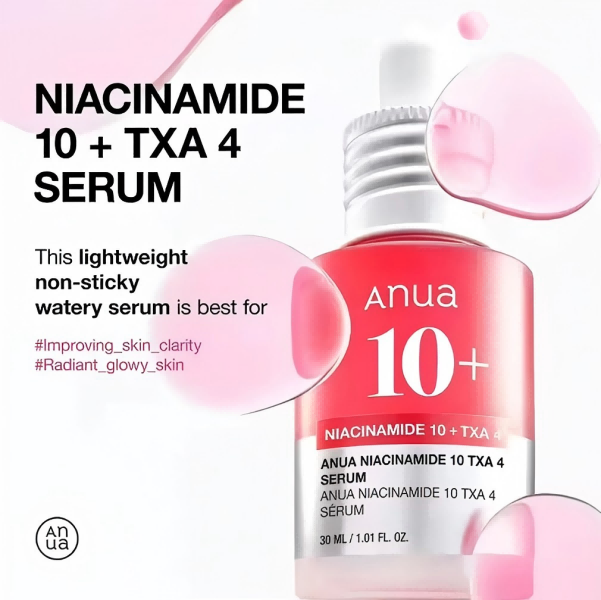 Anua Skin Care Essence Niacinamide Serum acid 4% Hyaluronic Acid Serum 30ml Korean Skincare Products