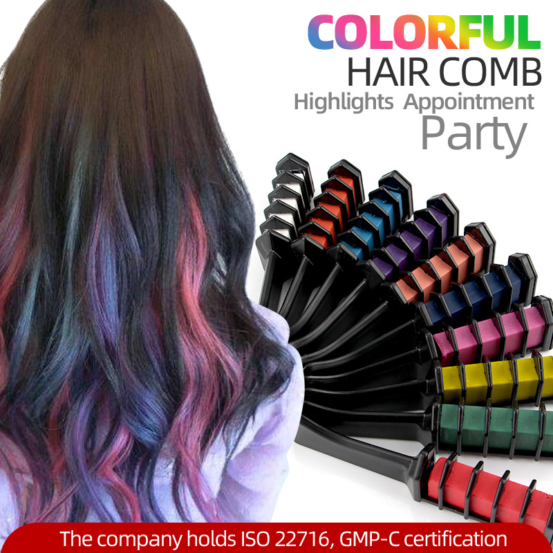 6/10 Color Disposable Colorful Hair Dyeing Comb