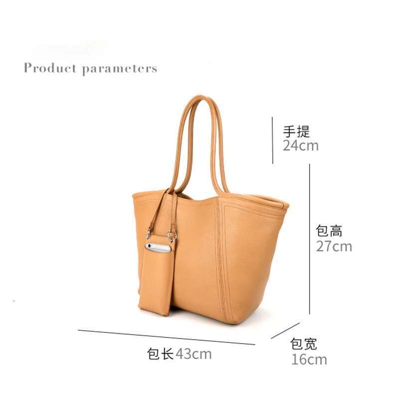 Genuine Leather Women Handbag Cowhide Skin Bag Large Capacity Vintage Mother Shoppers Tote For Travel
