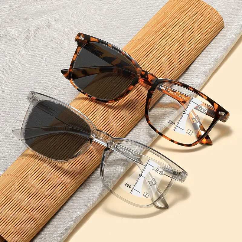 Intelligent Color Changing Near Far Sight Glasses High Definition Eye Protection Photochromic Goggle Uinsex Multifocal Eyeglasses W250513