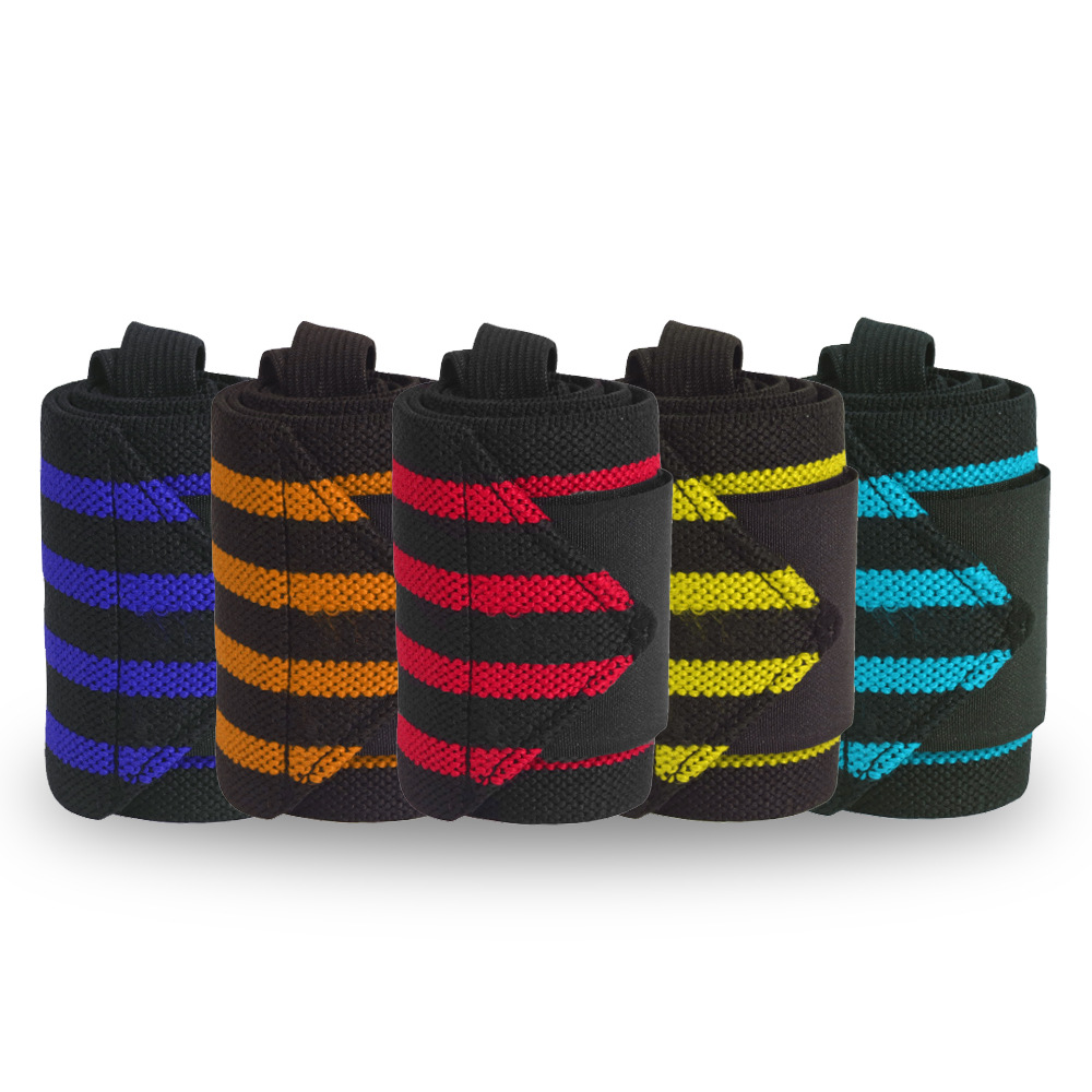 Fitness Wrist Bracers Men Wrapping Elastic Bandages Strength Training Sprains Wrist Bracers Weightlifting Bench Press Sports Wrist Bands