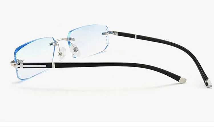 Shatar Frameless Diamond Cut Edge Reading Glasses For Men And Women Ultra LIGHT High-Definition Anti Blue Light Presbyopia W250513