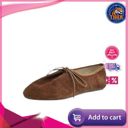Ddmytiger Little Cowhide Spring Relaxed New Single Shoe Women S Casual Sheepskin Soft Sole Couple Round Toe Flat Shoes With Deep Style Outdoor Shoes
