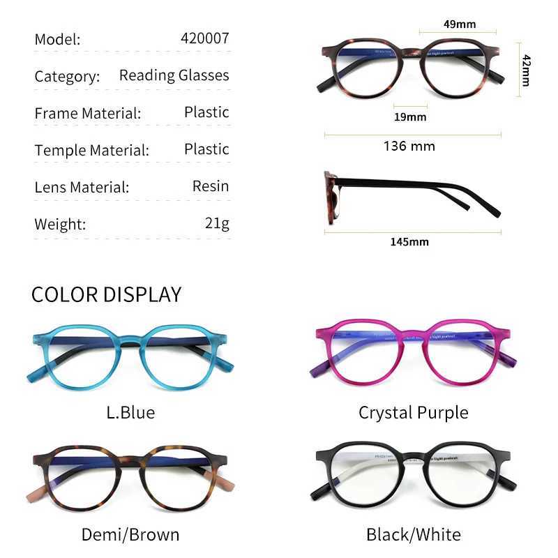 ZENOTTIC Fashion Round Prescription Glasses Men Circular Myopia Eyewear Women Hyperopia/Progressive Optical Eyeglasses W250513