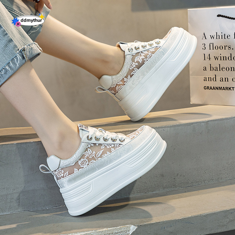 New Chinese white for women summer style mesh breathable lace casual women's shoes ddmythur