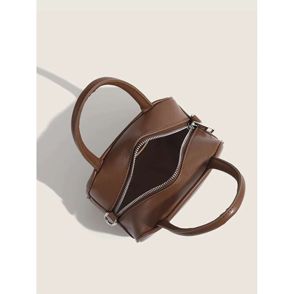 Pillow Ladies 2024 Advanced Fashion Tote Retro Bowling Boston Bag Crossbody Small Square Bag
