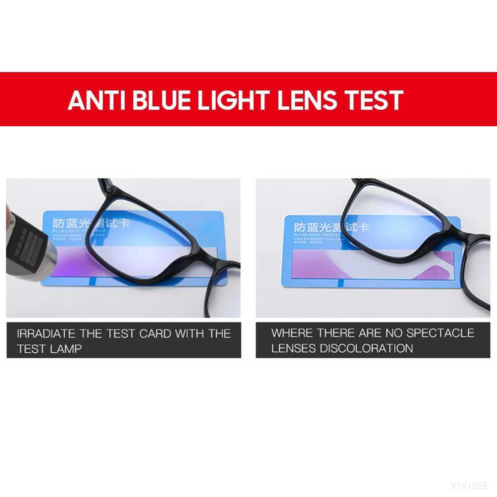 2025 Trending Blue Light Blocking Mens Glasses Gaming TR90 Matte Black Anti Ray Eyeglasses Computer Transparent Fashion Eyewear W250513