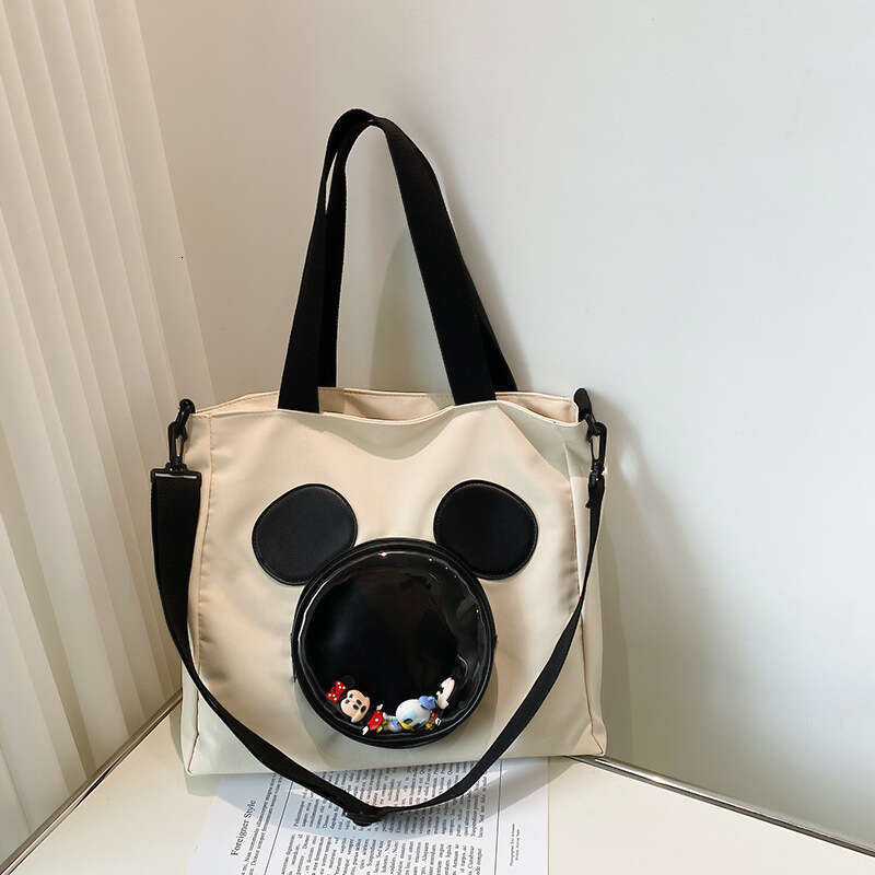 Cute , Tote, Korean Fashion Canvas, Outward Handheld Shopping Bag, Single Shoulder Diagonal Span, Factory Direct Sales, 2025 Versatile Style, New Tren