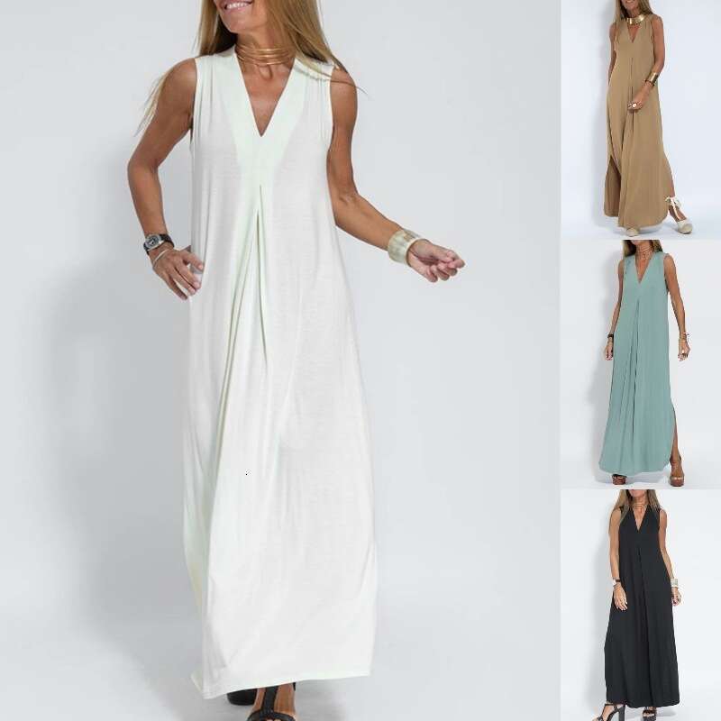 Women Clothes Dress New Solid Color Pullover V Neck Dress Cardigan Jacket Set For Women KQ