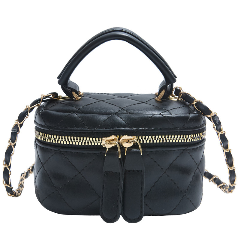 Summer new mini women's 2025 diamond grid chain key handbag stylish versatile crossbody bag