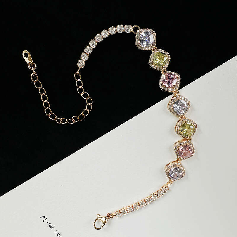 new style fashionable trendy accessories womens creative simple copper zircon bracelet