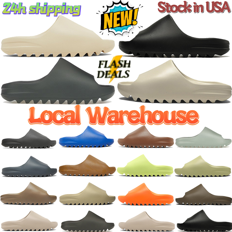 Designer Slippers Fashion Men Woman Slider Sandals Vermillion Mineral Blue Onyx Pure Sandals Slide Slipper Ochre Bone Desert Ararat Beach Shoes 36-47