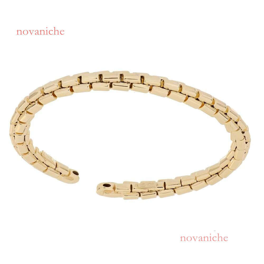 Made in Italy Gold Bracelet Design Box Chain Women's Jewelry Fashion Polish Minimalist Handmade High Quality