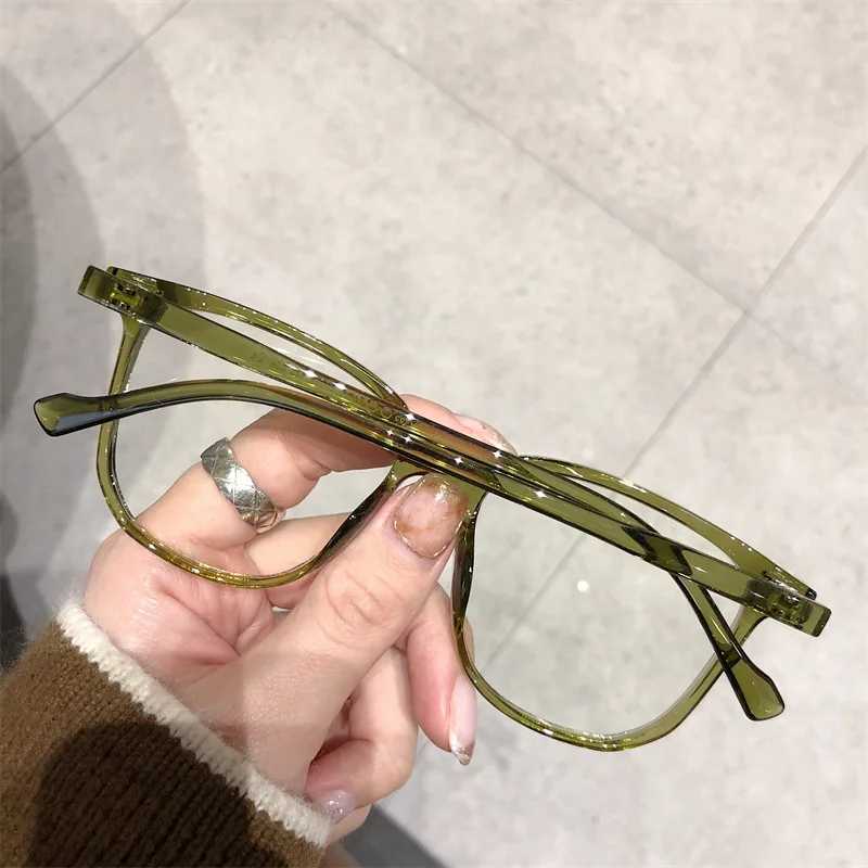 Finished Ladies Myopia Glasses Retro Anti Blue Light Blocking Near Sight Eyeglasses Optical Prescription Short-sight Eyewear W250513