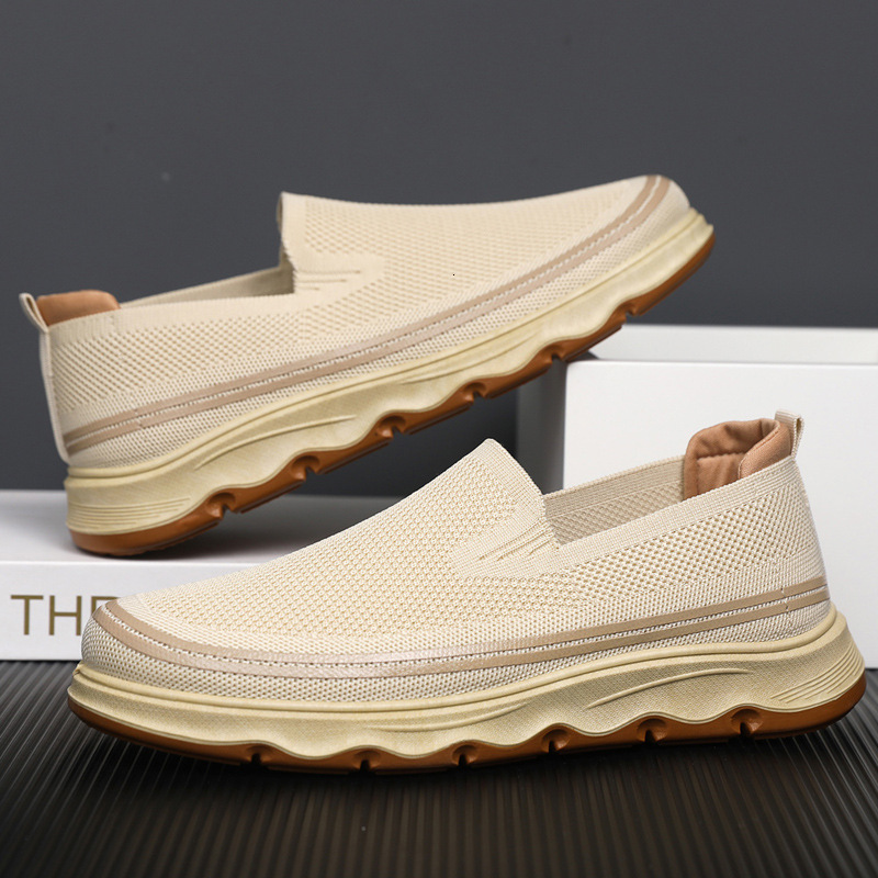 Men S Flying Woven Casual With Casual Shoes Soft Soles Comfortable Oversized Men S Shoes Breathable And Lightweight Old Beijing Cloth Shoes Ddmysaturn
