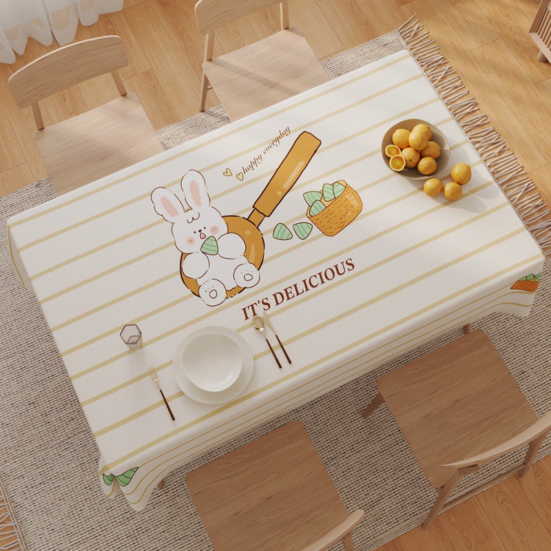 A896 tablecloth waterproof and oil-proof washable rectangular tablecloth coffee table mat tablecloth light luxury