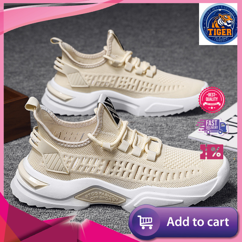 Ddmytiger One Step Lazy Flyknit Breathable Casual Men S Trendy Low Top Sneakers Running Shoes Outdoor Shoes