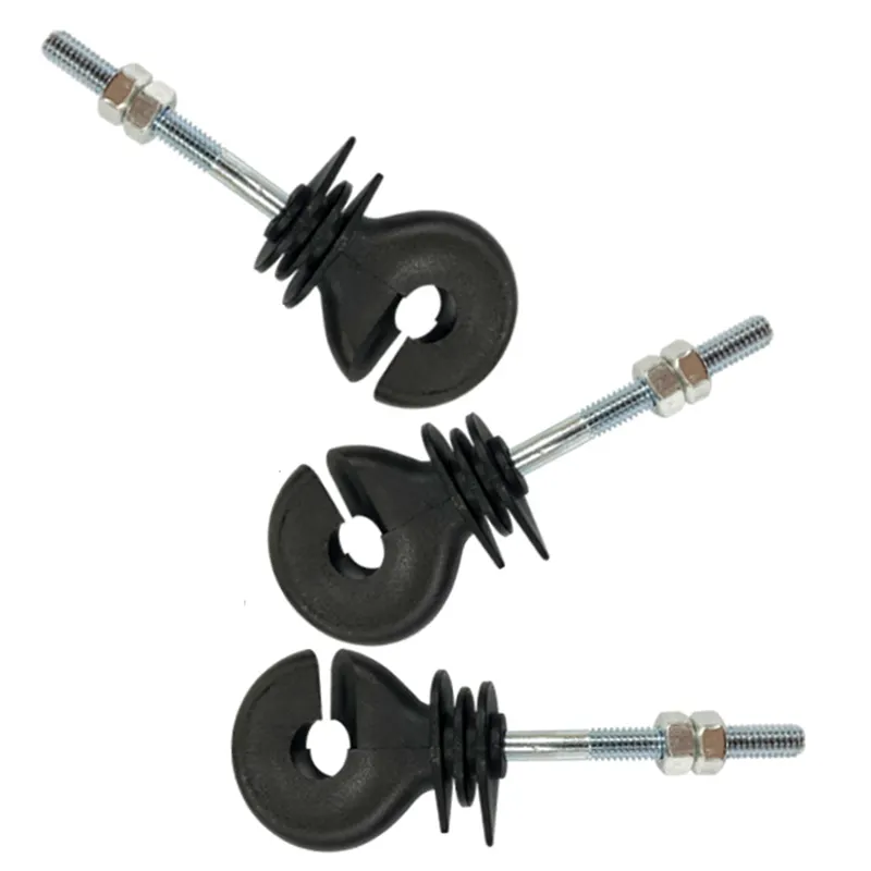 Electric Fence Insulator Screw, Insulated Screw in Fence Fastener Ring for Maintenance Farm Animal Fencing Sturdy Durable Easy Replace