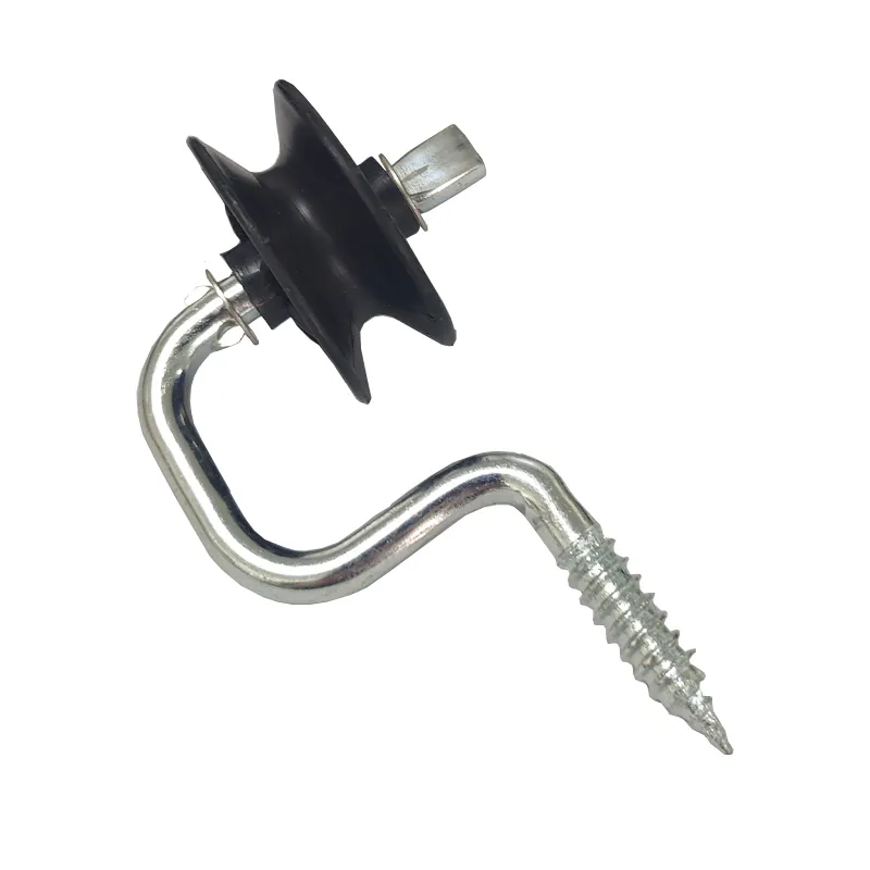 Self-tapping Farm Electric Fence Wood Post Insulators, Screw-in Corner Polyrope Insulators, Anchors Corner Insulators
