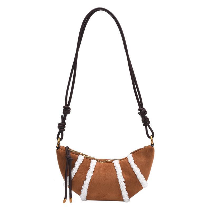 Autumn and Winter Melad Matte Plush Small for Women 2025 New Style Bull Horn Versatile Crossbody Dumpling Bag