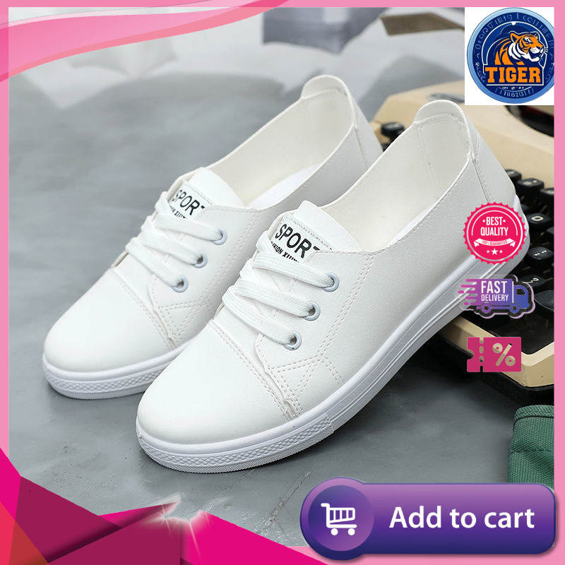 Ddmytiger New White Women S Korean Edition Comfortable And Versatile Lightweight Soft Soled Single Casual Anti Slip Flat Bottom Shoes Outdoor Shoes
