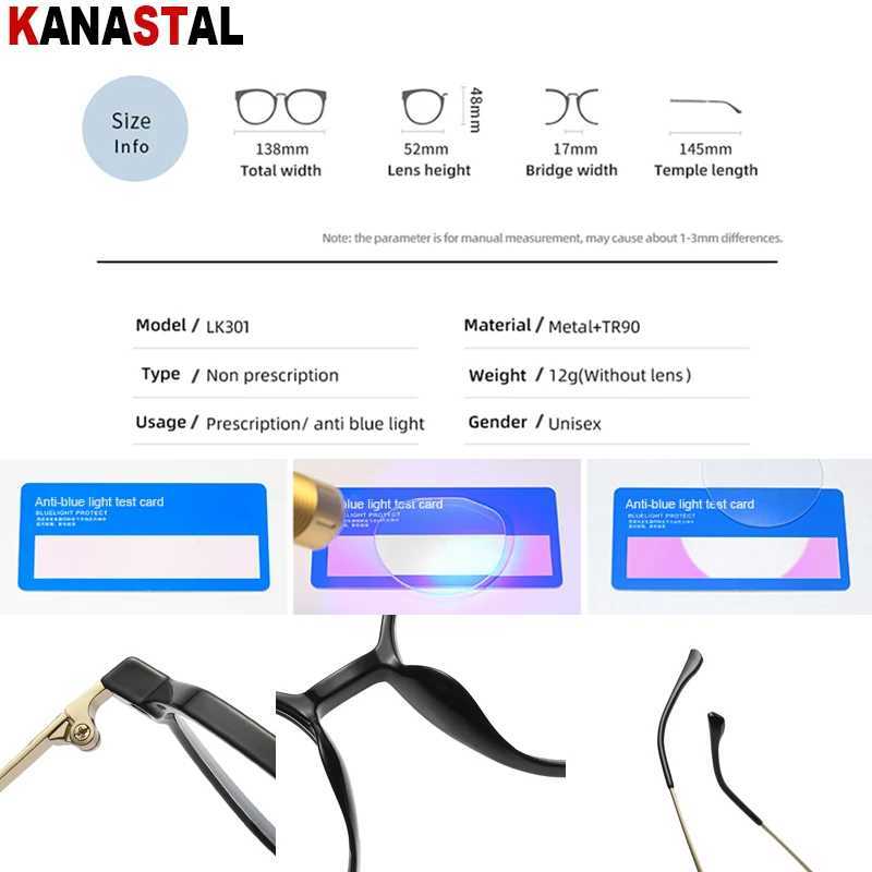 Women CR39 Optic Lenses Reading Glasses Prescription Myopia Eyewear Men Blue Light Blocking Computer Metal TR90 Eyeglasses Frame W250513