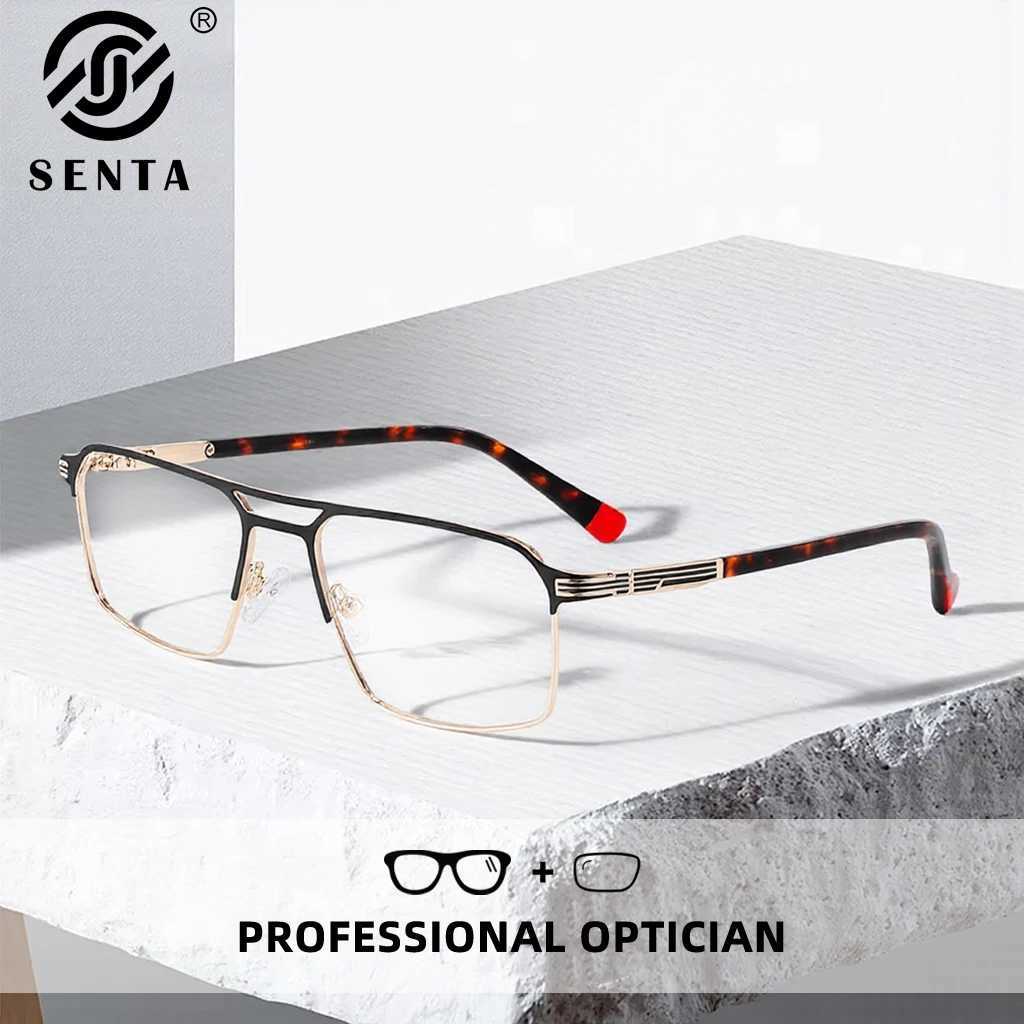 Classic Mens Square Frames Anti-blue Light Reading Glasses Myopia Sunglasses Men Photochromic Customized Prescription Glasses W250513