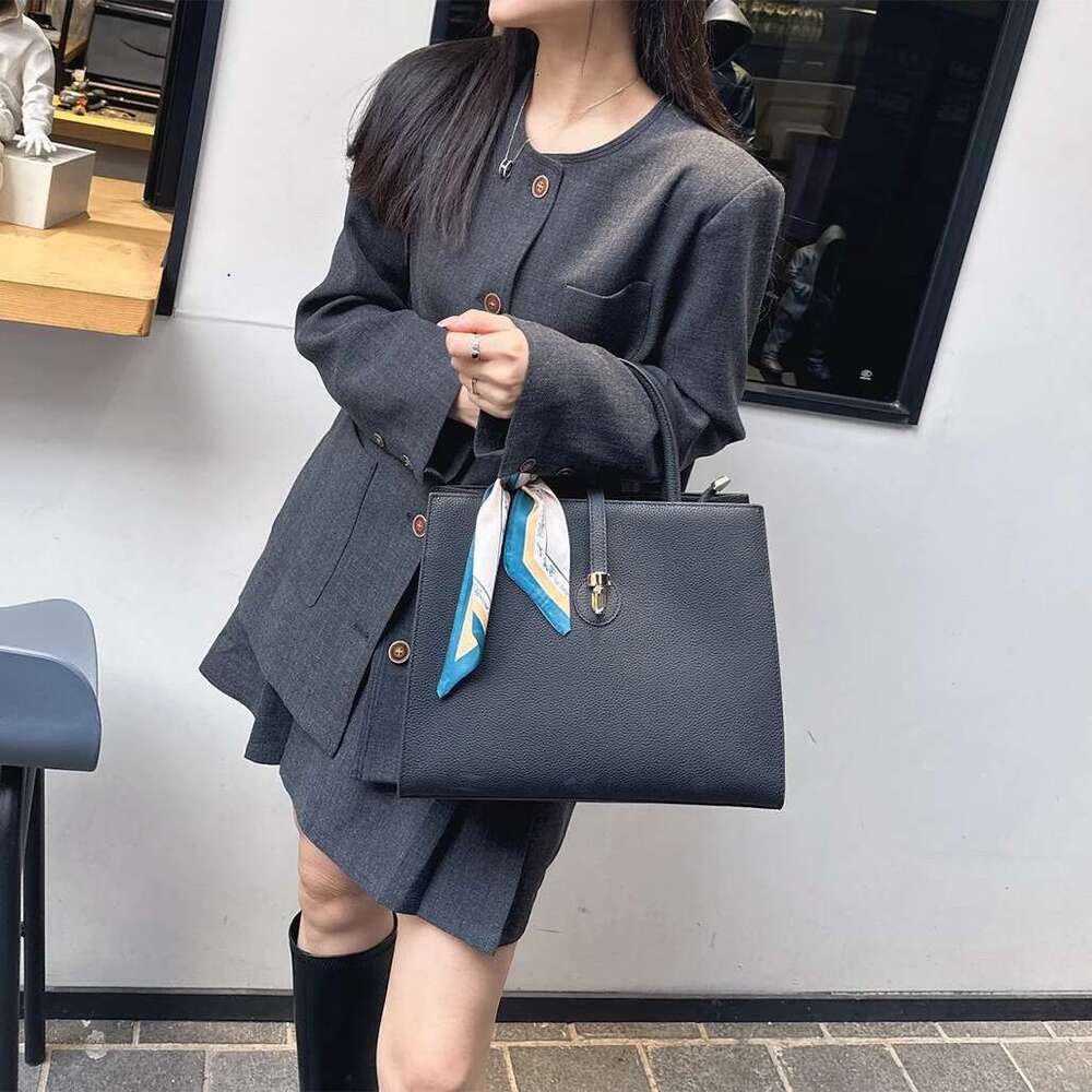 Original Documents Tote Shoulder Women's Bags High Quality Bag Genuine Leather Designer Top Handle