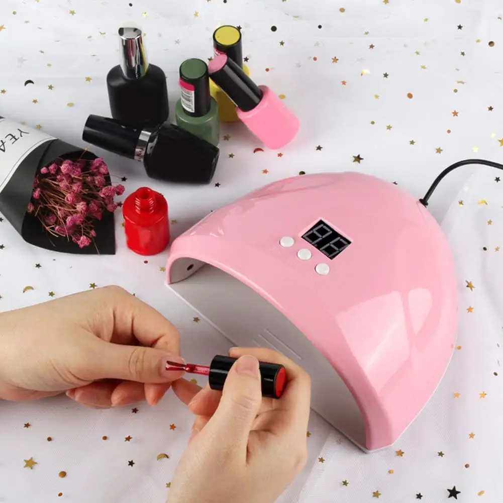 YIKOOLIN UV/LED Nail Lamp Gel Polish Dryer With 3 Timer Settings Large LCD Screen Acrylic Gel Curing Light Manicure Timer W250513