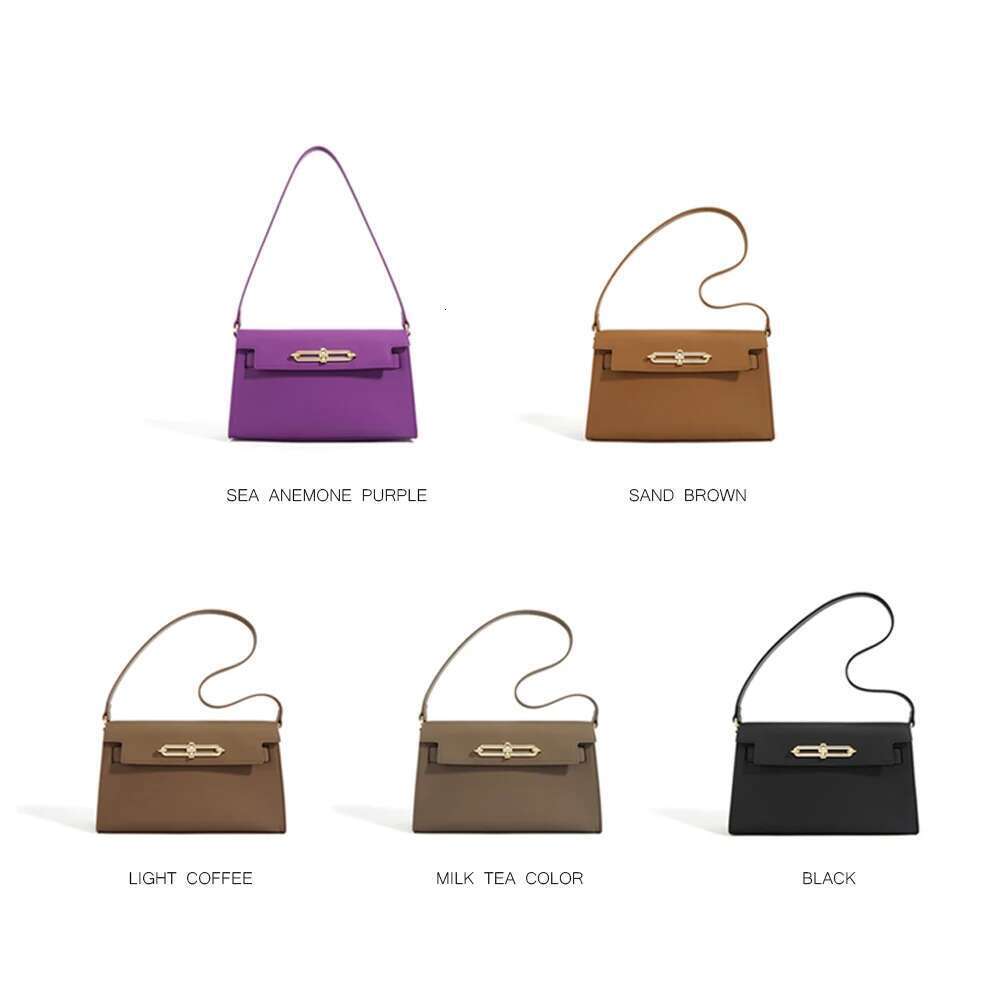 Split Leather Crossbody 2024 Versatile Classic Ladies Handbag Stylish Fashion One Shoulder Cross Body Bag
