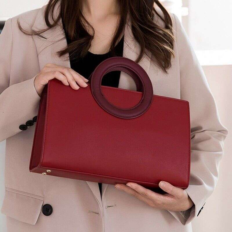 Bridal red elegant bridesmaid zipper new hand-held crossbody shoulder bag outdoor wedding bag