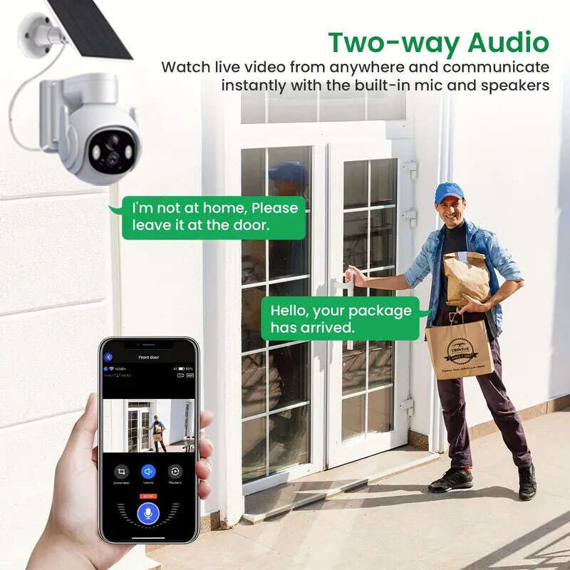 Solar WiFi monitoring camera home low power black night vision full color outdoor battery monitor