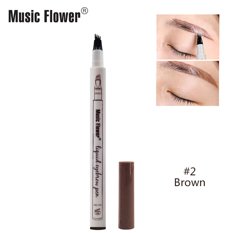 Four-headed Ultra-fine Carving Waterproof Eyebrow Pencil