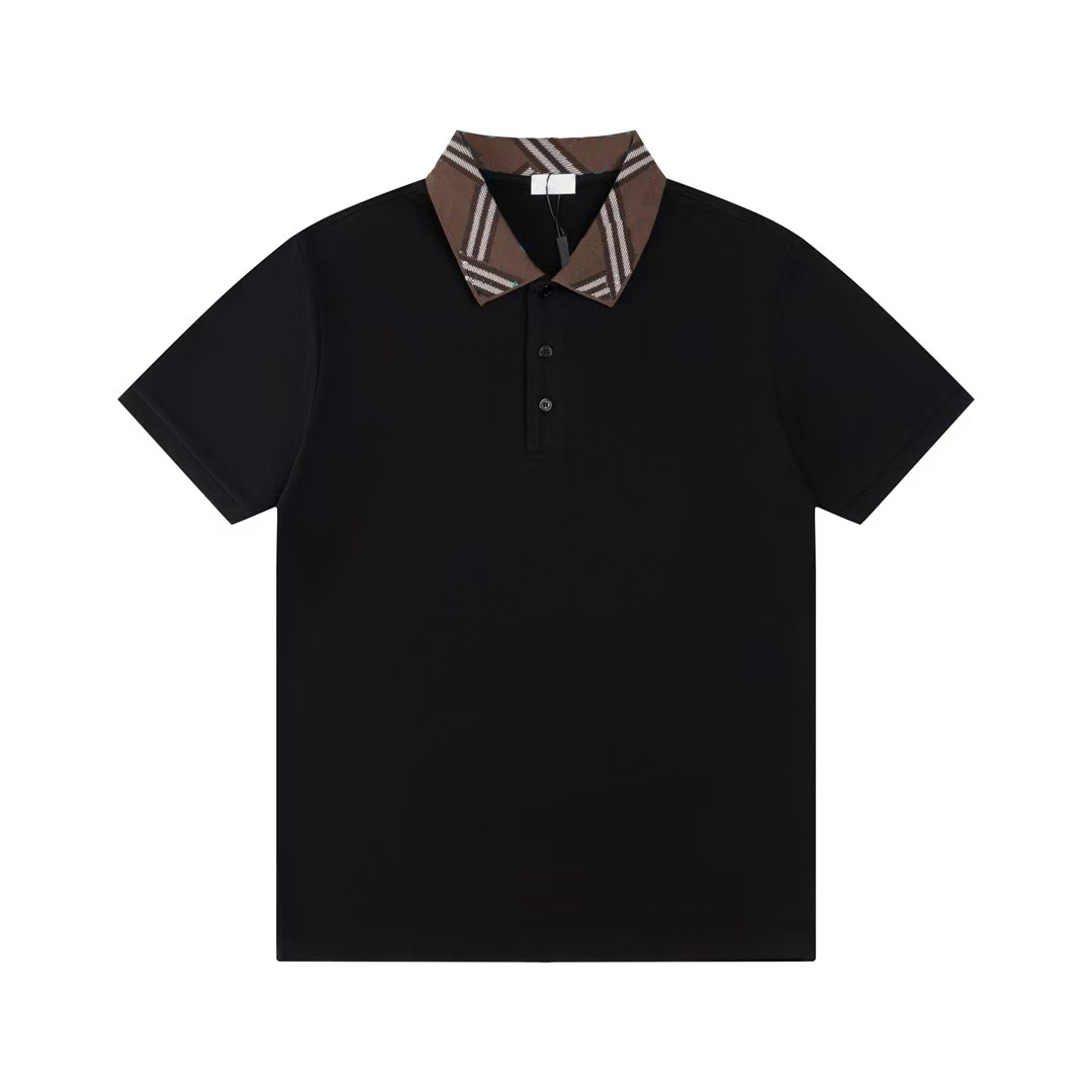 Summer mens business polo shirt embroidered casual fashion mens short sleeved polo shirt top