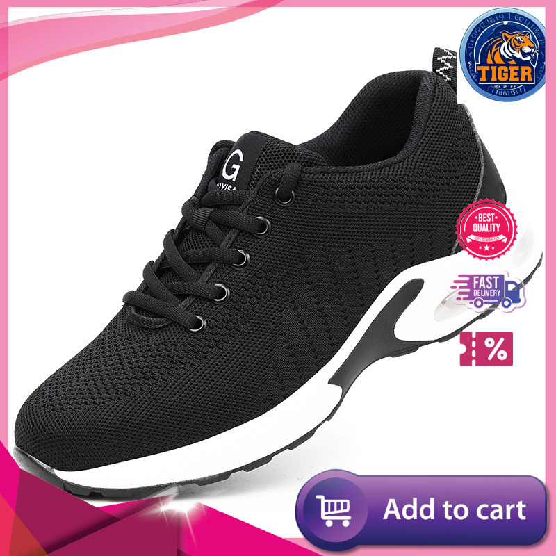 Ddmytiger Labor Protection Are Breathable Smashing Anti Piercing Steel Toe Wear Resistant Fly Woven Soft Soled Lightweight And Safe Work Shoes Outdoor